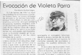 Evocación de Violeta Parra  [artículo] Marino Muñoz Lagos.