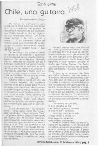 Chile, una guitarra  [artículo] Marino Muñoz Lagos.