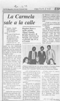 La Carmela sale a la calle  [artículo] The Búho.