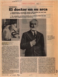 El doctor en su arca  [artículo] Jaime Quezada.