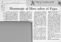 Homenaje al libro sobre el Papa
