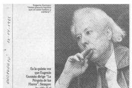 El Director de siempre para una obra eterna, "La pérgola de las flores"  [artículo].