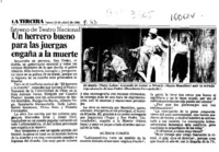 Un Herrero bueno para las juergas engaña a la muerte  [artículo].