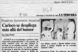 Carloco se despliega más allá del humor  [artículo] Toño Freire.