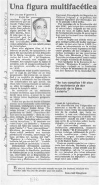 Una figura multifacética  [artículo] Luciano Figueroa C.