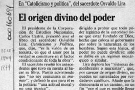 El Origen divino del poder  [artículo].