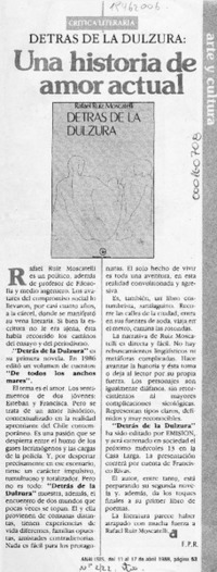 Una historia de amor actual  [artículo] F. P. R.