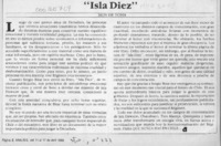 "Isla diez"  [artículo] Moy de Tohá.