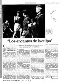 "Los encantos de la culpa"  [artículo] Sergio Palacios.