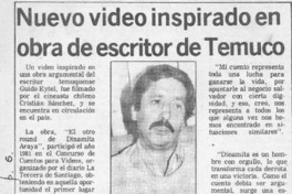 Nuevo video inspirado en obra de escritor de Temuco