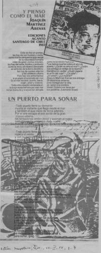 Y pienso como el mar  [artículo] Leonardo Israel.