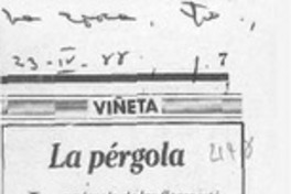 La pérgola  [artículo] Hache Ele.