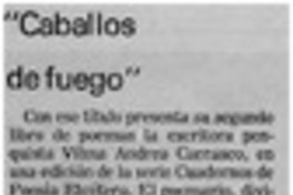 "Caballos de fuego"