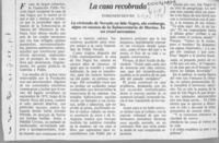 La casa recobrada  [artículo] Edmundo Moure.
