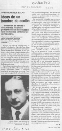 Ideas de un hombre de acción  [artículo] D. O.