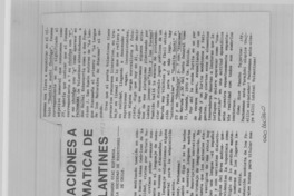 Algunas observaciones a la lengua matemática de pachamama Volantines