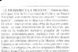 "El herrero y la muerte"  [artículo] Pedro Labra.