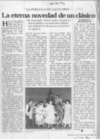 La eterna novedad de un clásico  [artículo] AM