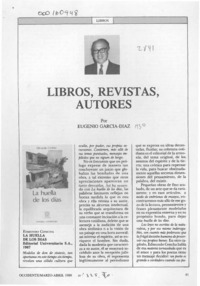 Libros, revistas, autores