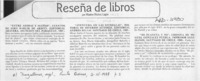 Reseña de libros
