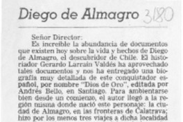 Diego de Almagro  [artículo] Alberto Arraño.