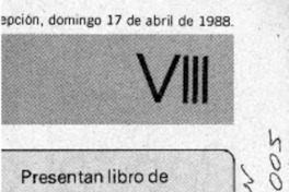 Presentan libro de René Louvel Bert  [artículo].