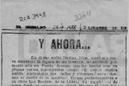 Y ahora --  [artículo] Yanette.