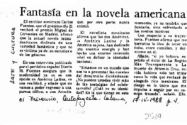 Fantasía en la novela americana  [artículo].