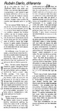 Rubén Darío, diferente  [artículo] S.