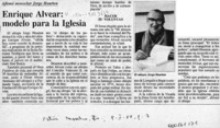 Enrique Alvear, modelo para la Iglesia  [artículo].