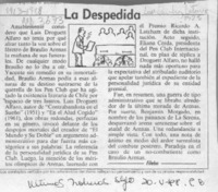 La despedida  [artículo] Filebo.