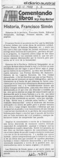 Historia, Francisco Simón