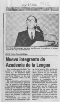 Nuevo integrante de Academia de la Lengua