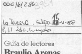 Braulio Arenas  [artículo] Hernán Poblete Varas.