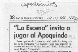 "La escena" invita a jugar al Apoquindo