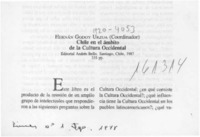 Chile en el ámbito de la cultura occidental  [artículo] Nicolás Cruz.