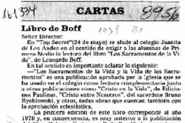 Libro de Boff  [artículo].
