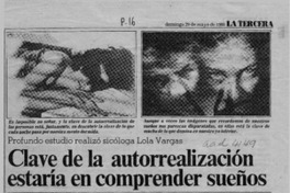 Clave de la autorrealización estaría en comprender sueños