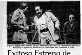 Exitoso estreno de "Pachamama" en UC  [artículo].