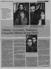 "Infieles", la común, dolorosa y extinguible historia de una pasión  [artículo] Ana Josefa Silva V.