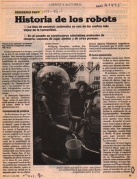 Historia de los robots  [artículo] Darío Osses.