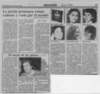 La poesía prisionera rompe cadenas y vuela por el mundo  [artículo] Oscar Vásquez Salazar.