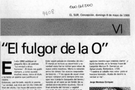 "El fulgor de la O"  [artículo] Jorge Mendoza Enríquez.
