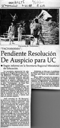 Pendiente resolución de auspicio para UC  [artículo].