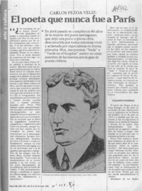 El poeta que nunca fue a París  [artículo] Carolina Díaz T.