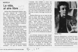 La Vida, al aire libre  [artículo].