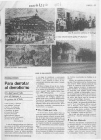 Para derrotar al derrotismo  [artículo] G. B.