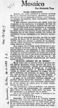 Mosaico  [artículo] Abelardo Troy.