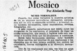 Mosaico  [artículo] Abelardo Troy.