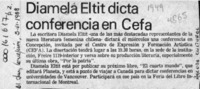 Diamela Eltit dicta conferencia en Cefa  [artículo].